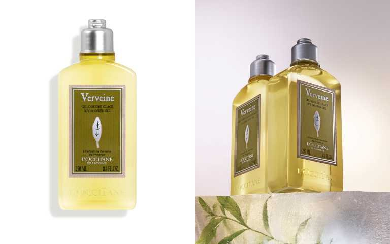 歐舒丹 沁涼馬鞭草沐浴膠250ml / 900元、歐丹膩舒沁涼馬鞭草身體凝乳250ml / 1,250元(圖/品牌提供)