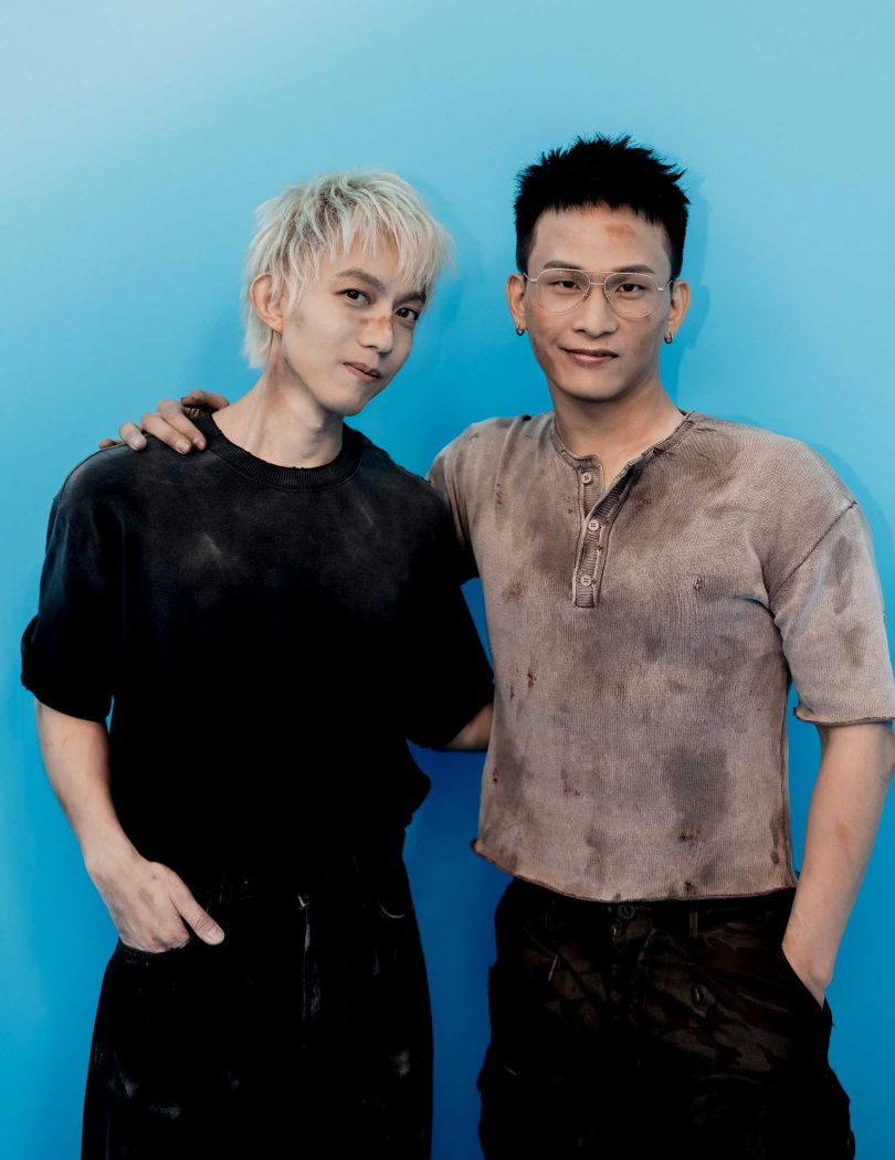 林宥嘉推出與茄子蛋黃奇斌合作新歌〈Time〉，兩人不僅共同演唱，也一同出演MV。（圖／華研提供）