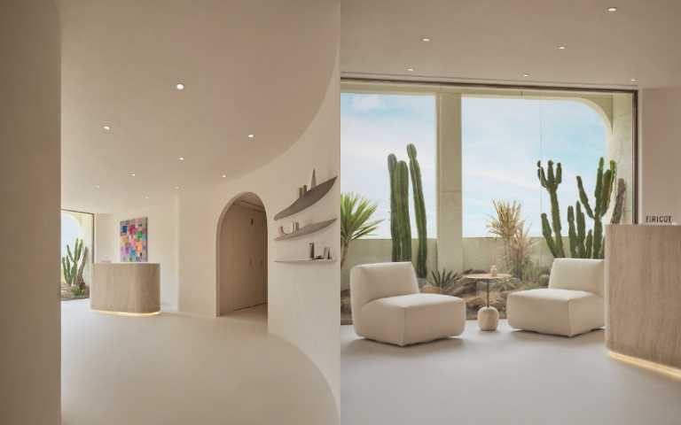 從大廳、諮詢空間到VIP診療室，每一處都像走進藝廊般靜謐舒適。（圖／品牌提供）