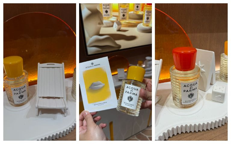 Acqua di Parma Buongiorno Al Bacio早安之吻淡香精100ml / 11,800元、Dolce Far Niente早安慢活淡香精100ml / 11,800元、Gioco del Destino早安奇遇淡香精100ml / 11,800元。（圖/tingting攝）