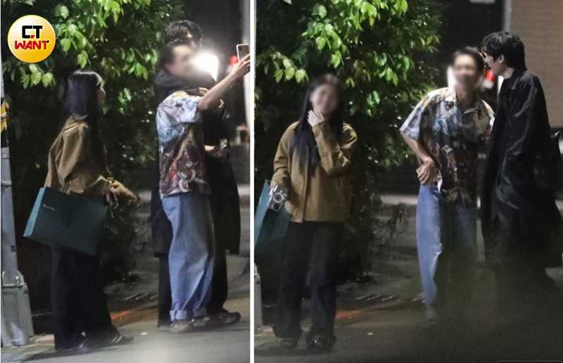 男性友人起鬨把小玉跟女伴逗得很開心。（圖／本刊攝影組）