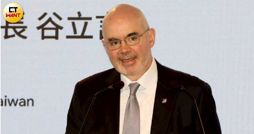 美國在臺協會（AIT）處長谷立言（圖）強調美方對台海和平穩定始終支持。（圖／CTWANT攝影組）