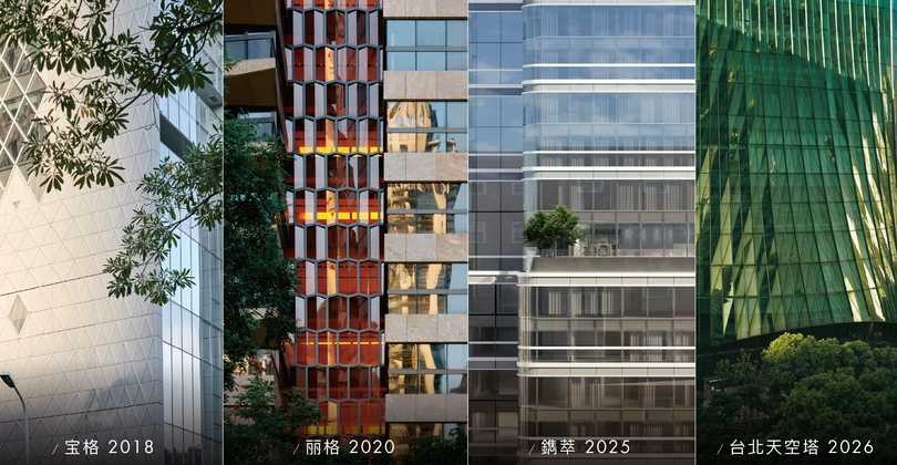 大陸建設攜手義大利國寶級建築師事務所ACPV,以世界級建築語彙為靈感,凝鍊立面肌理、光影層次與飯店美學,形塑城市中的國際風格地標。(圖片提供/大陸建設)