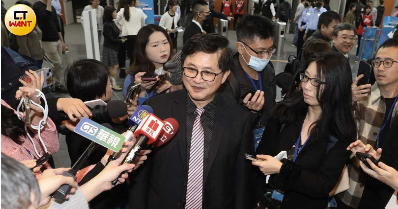 和碩董事長童子賢認為川普會在關稅問題上適度修正。（圖／劉耿豪攝）