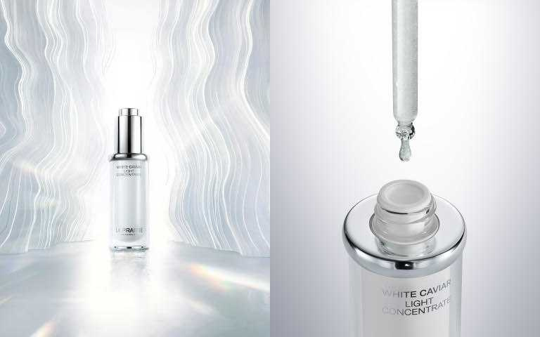 La Prairie 萊珀妮 鑽白魚子時空亮顏精萃20ml／21,500元。 （圖／品牌提供）