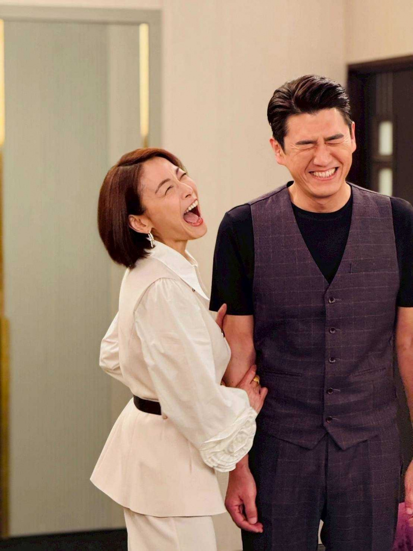  周昱綸、江祖平戲外也培養出絕佳默契。（圖／三立提供）