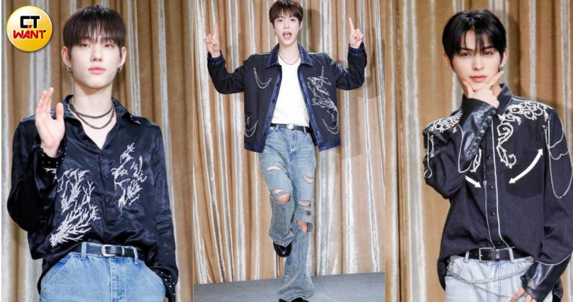 Minje（中）特地設計了101的姿勢，左為Xayden，右為Masami。（圖／趙文彬攝）