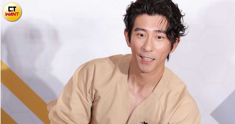 鏡頭前夫妻自然互動獲得觀眾喜歡,修杰楷表示,沒想到獲得廣大迴響。(圖/林士傑攝)