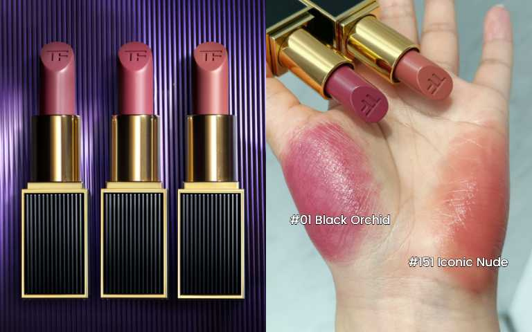TOM FORD 經典黑蘭花限定版設計師唇膏 全新3色／2,200元（圖／品牌提供）