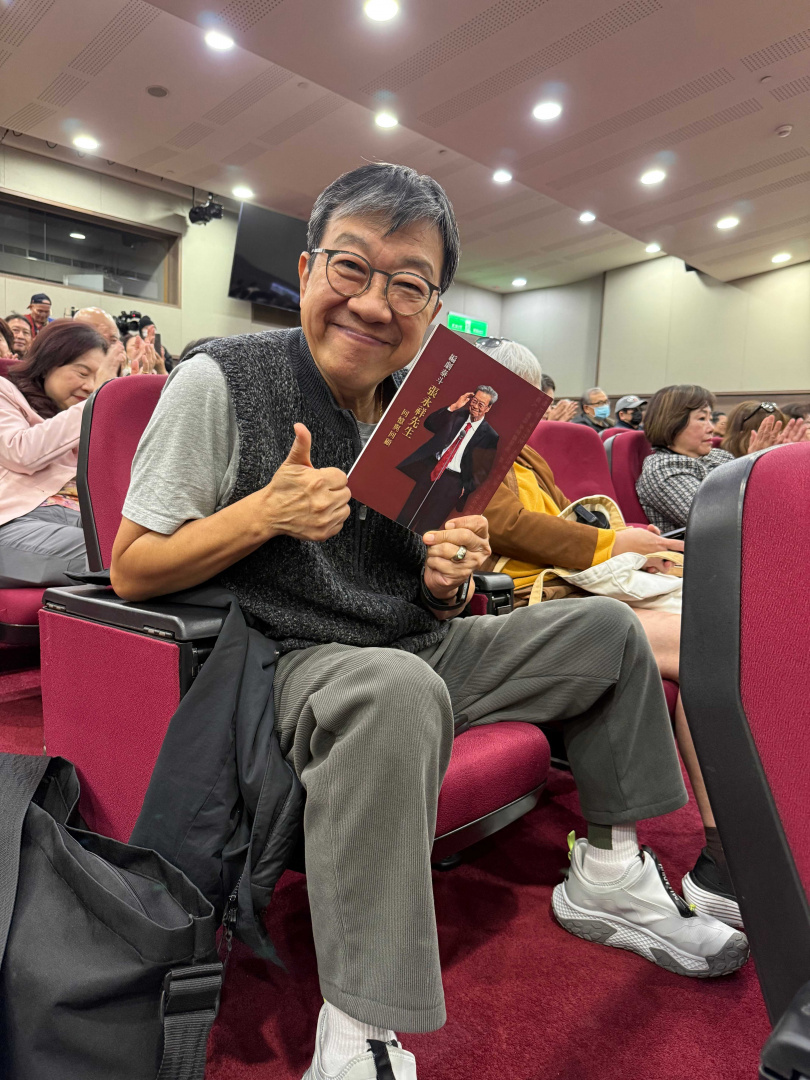 曹啟泰出席《編劇泰斗張永祥先生回憶與回顧》簽書會。（圖／台北市電影委員會提供）