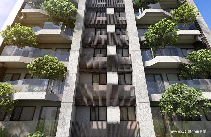 「光合織森」打造垂直森林，市中心稀有綠意生活地標。（圖片提供／光合織森）