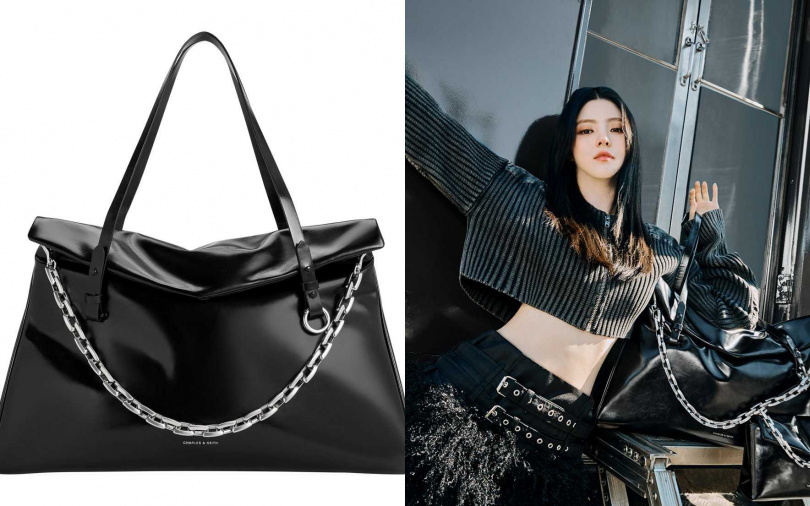 CHARLES & KEITH Andromeda摺疊大托特包/3,490元(圖/品牌提供)