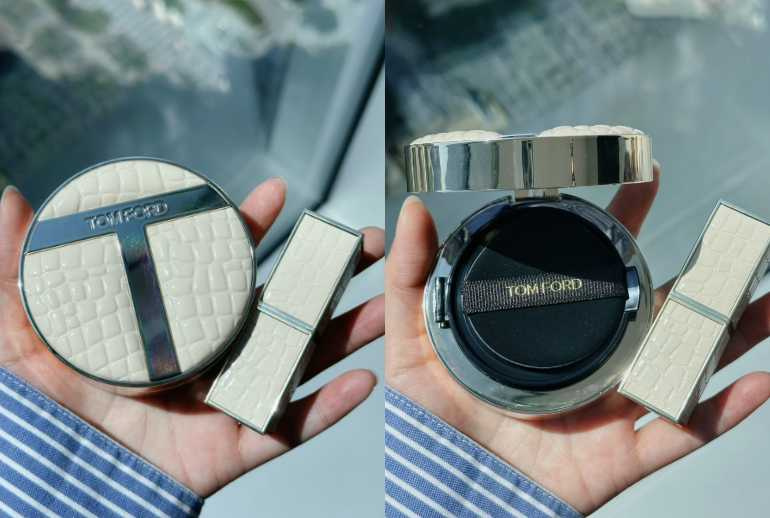 TOM FORD 縱情香草限量氣墊粉盒/1,250元 ( 需搭配粉蕊販售不單賣) (圖/廖怡婷 攝)