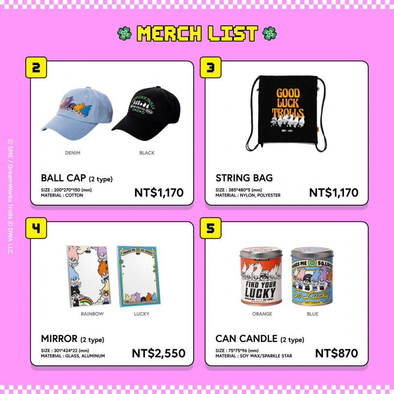 現場販售多款RIIZE X Good Luck Trolls」聯名商品，兼具個性與實用性，引發粉絲瘋搶 。（圖／品牌提供）