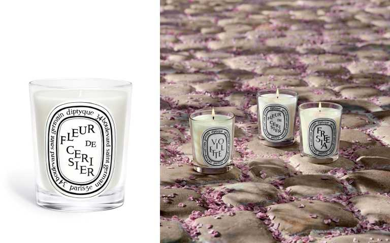 Diptyque 櫻花香氛蠟燭 190g / 2,300元（圖／品牌提供）