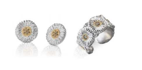 Buccellati Blossoms系列耳飾、戒指（圖／品牌提供）
