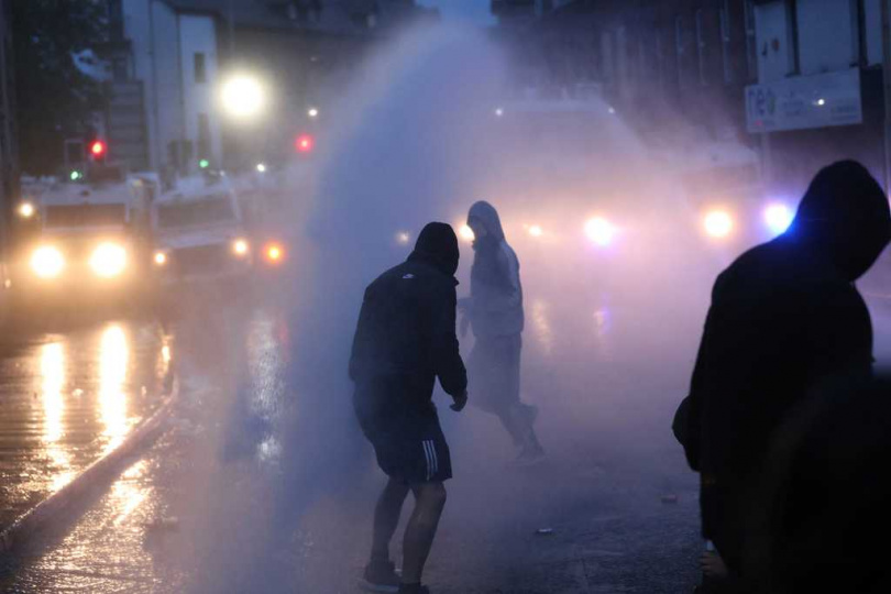 北愛爾蘭反移民騷亂。（圖／達志／美聯社）