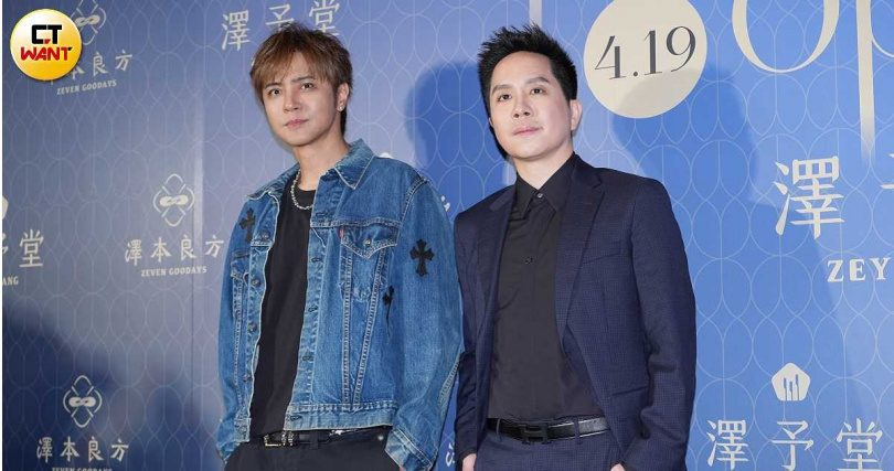 羅志祥（左）分享與陳立哲院長的緣分，表示自己先前都是特地開車到台中調理身體。（圖／常朝貴攝）