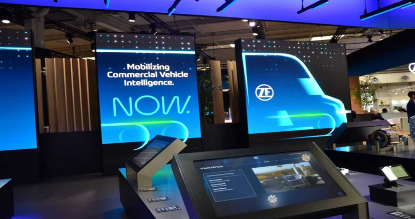 采埃弗與至晟貿易聯手參展，也開闢研討會，要讓商用車主們知道零組件的安全與專業。（圖／2025 商用車大展提供）。