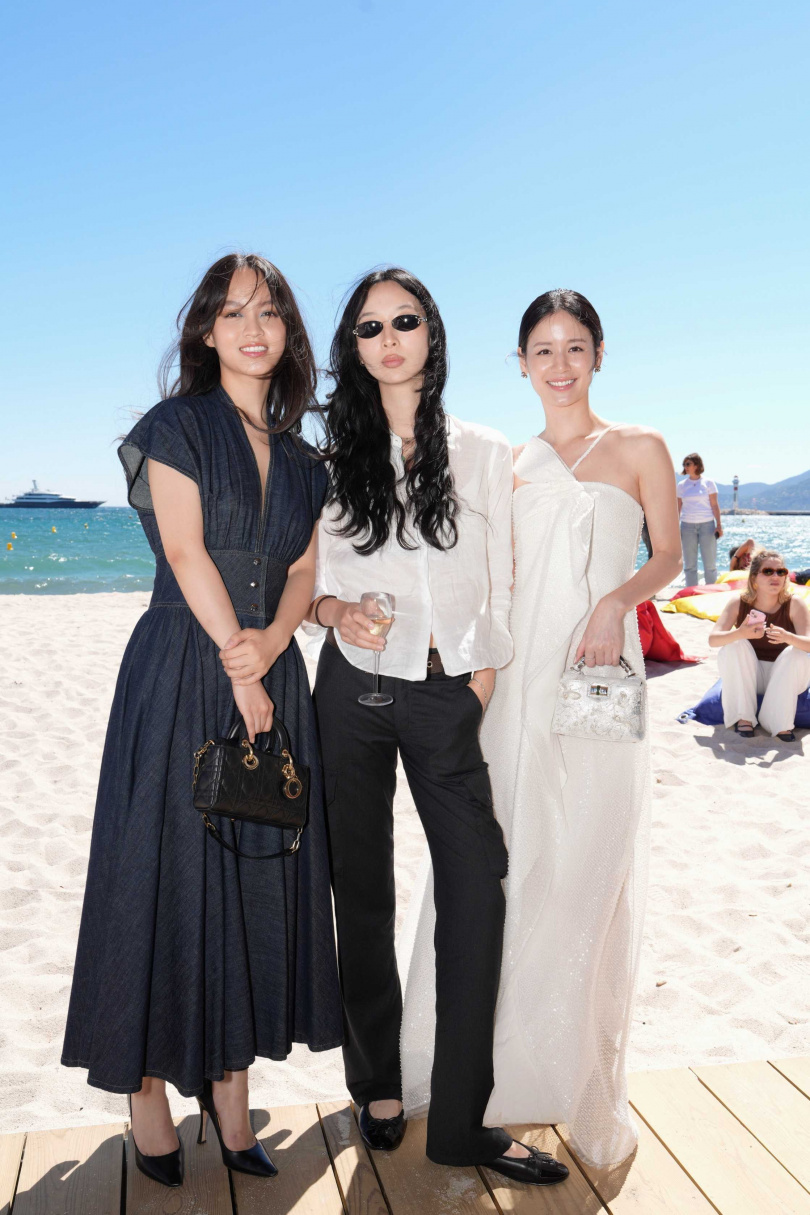 袁子芸（右）、張潤黎（左）與華裔美國導演柳依依再聚首，帶著《兩個女導演》征戰坎城影展。（圖／力天娛樂提供）