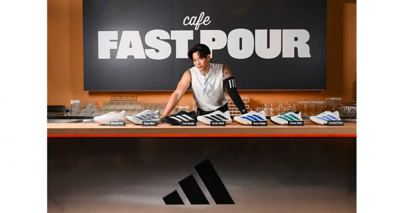 創作才子高爾宣OSN穿上ADIZERO EVO SL詮釋快文化生活，並選擇用音樂快起來、用跑步穩下來（圖／adidas提供）。