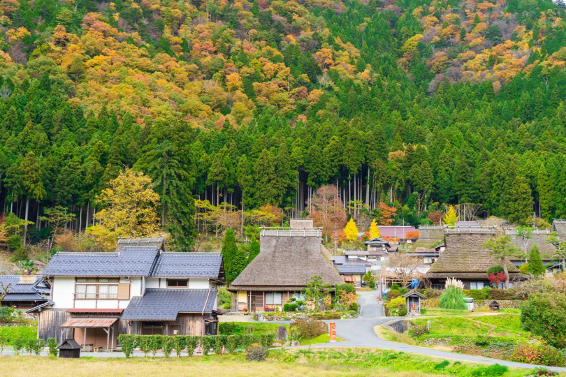 京都美山町茅葺合掌屋。(圖/雄獅旅遊提供)