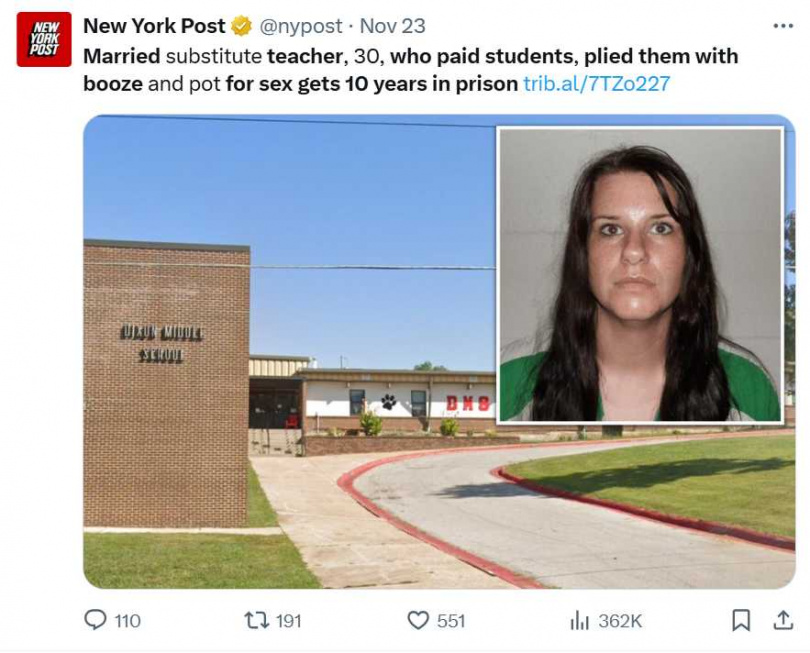 法院審理指出，史密斯先前面臨19項重罪指控，最終以三項罪名認罪換取10年刑期。（圖／翻攝自X，New York Post）