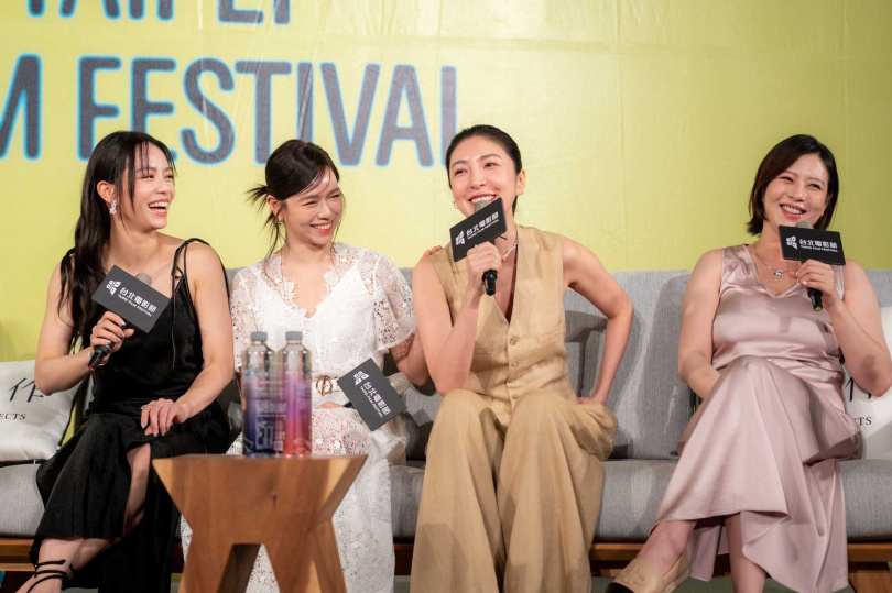 劉品言（左起）、楊謹華、夏于喬、宋芸樺一起參加講座開講。（圖／台北電影節提供）