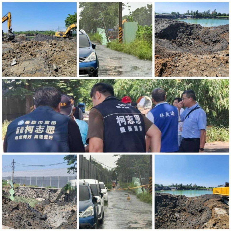 柯志恩表示，無論是剷平山林的大樹和山光電，或是遭盜採土石的美濃吉洋農地，許多破壞環境的事情，都發生在原本擁有好山好水的東高雄，「令人不禁感嘆，在我們還沒看見的地方，高雄這塊美麗土地，到底還有多少地方遭到破壞？」（圖／截自柯志恩臉書）