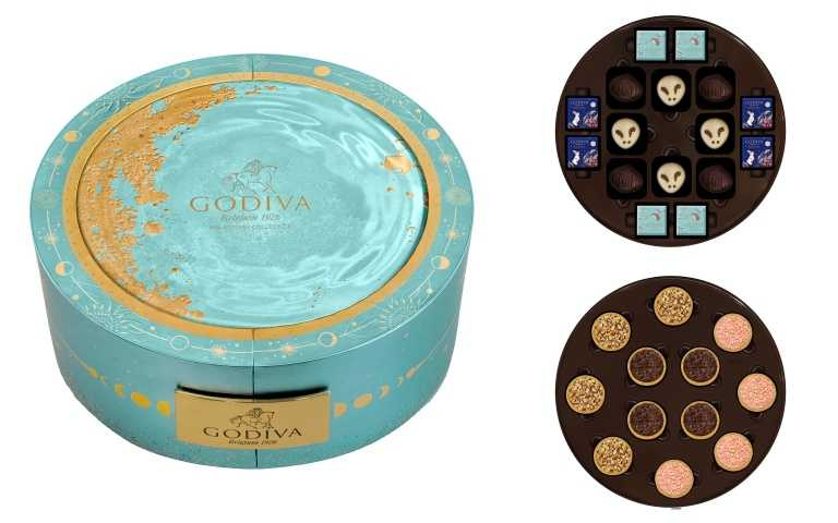 圖說：GODIVA中秋節片裝巧克力禮盒28顆裝 / 4,580元（圖／品牌提供）
