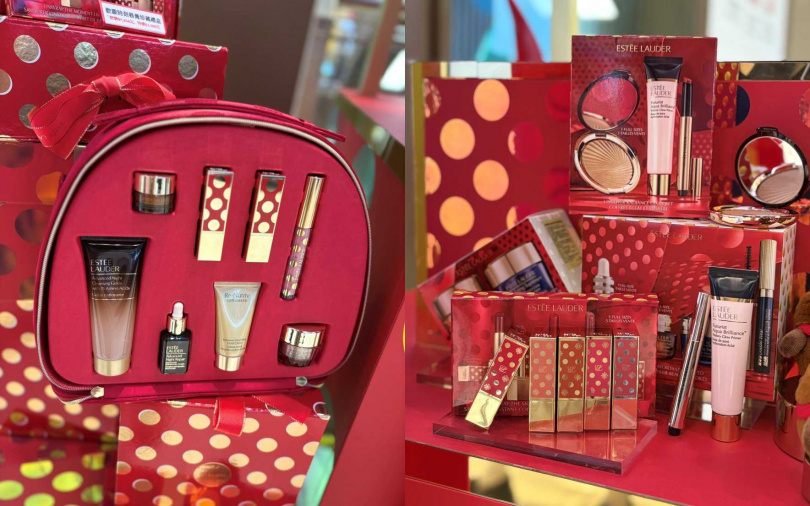 現場陳設有多款歡慶時刻禮盒限定系列，最佛心的直接下殺1.8折真的不買可惜。（圖／吳雅鈴攝）