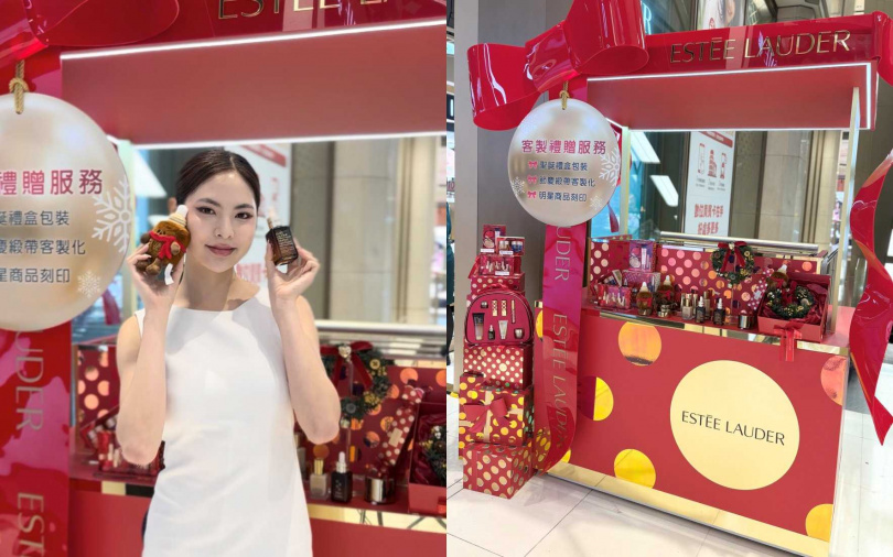 雅詩蘭黛驚喜時刻花車活動，本週就在新光三越台北信義新天地A館！（圖／吳雅鈴攝）