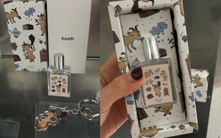 hoah 滾珠香水 COZY GOAT 檀木與皮革15ml / 980元。（圖／黃筱婷攝）
