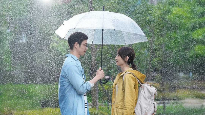 劇中劉以豪與柯佳嬿一見鐘情因而閃婚,孰不知對方是媽寶男。(Netflix提供)