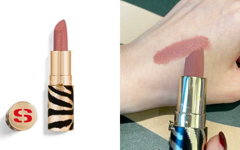 sisley植物紅絲絨奢霧唇膏#10奶茶裸霧30ml/1,900元。（圖／黃筱婷攝、品牌提供）