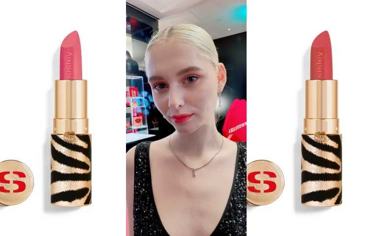 sisley植物紅絲絨奢霧唇膏(左)#20玫瑰粉霧、(右)#21薔薇粉霧 30ml/1,900元（圖／品牌提供、黃筱婷攝）