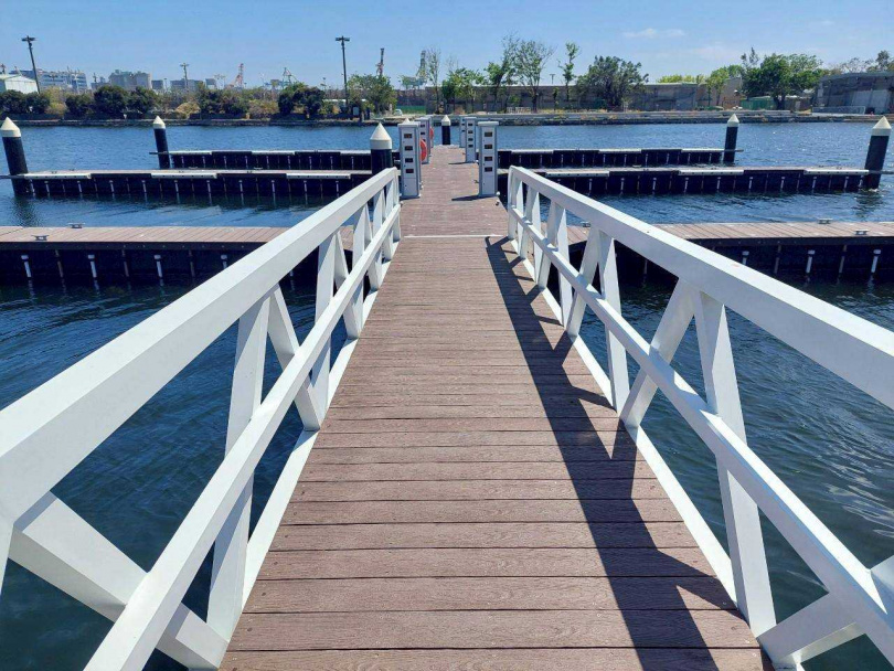 高雄港第三船渠遊艇碼頭水域靜、穩度佳。（圖／高雄市政府海洋局提供）