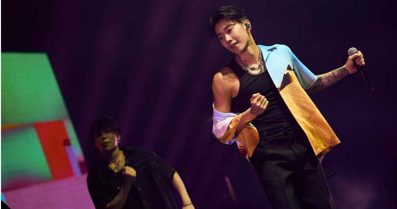 Jay Park安可驚喜獻唱中文歌〈想到你(Thoughts Of You)〉。(圖/Live Nation Taiwan提供)