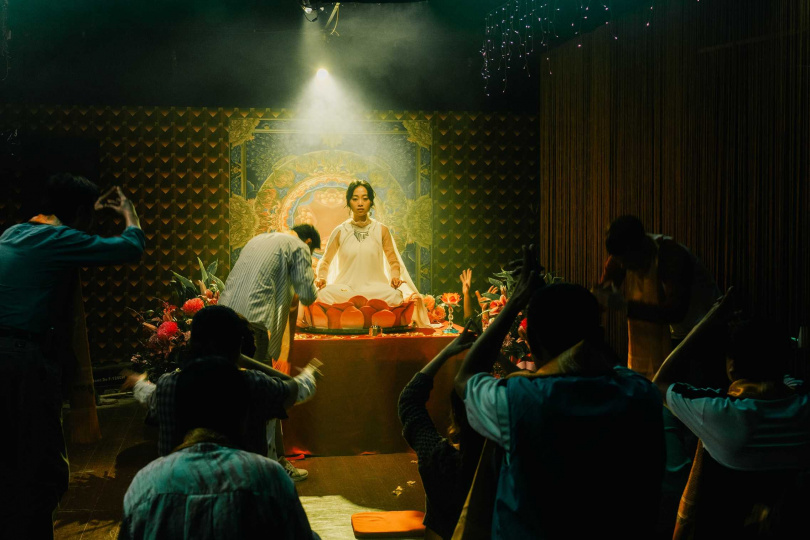 楊富江化身邪教女神。（圖／牽猴子提供）