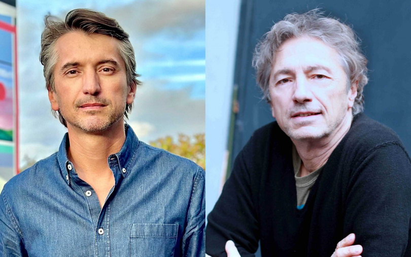 父子檔導演拍姊妹鋼琴家故事《天才琴手》鏡像呼應堪稱一絕(右為父親導演菲迪里克波提、左為兒子導演瓦倫汀波提。（圖／海鵬提供）