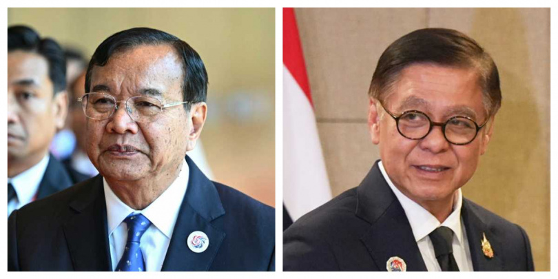 東協外長於吉隆坡召開會議，商討如何化解泰柬邊境戰事升溫。柬泰兩國外長都出席，這也是兩人戰火重起以來的首度會面。（圖／達志／美聯社）