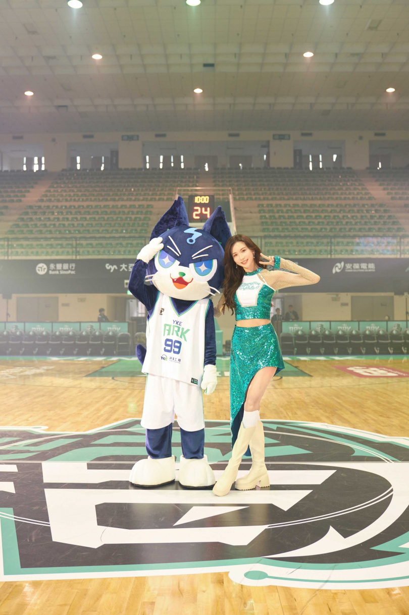 林志玲為洋基工程籃球隊獻舞。（圖／林志玲工作室提供）