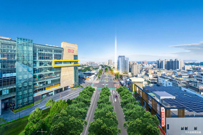 「亞昕中央大道」50米綠廊首席,百米微距百貨影城。(圖/亞昕中央大道)
