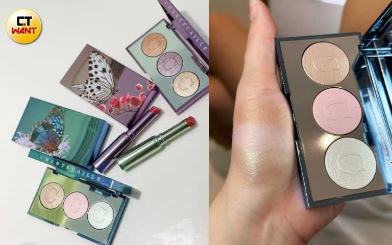 香緹卡 春遇舞蝶限量三色眼彩盤#銀月黛安娜Diana／3,100元（圖／廖怡婷攝）