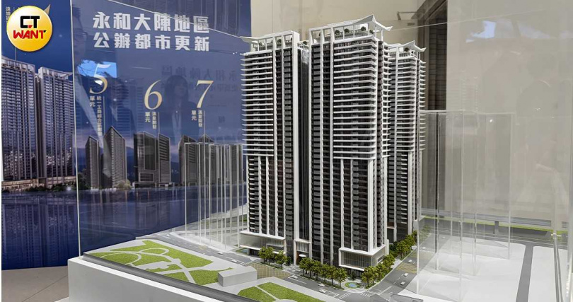 永和大陳社區單元1將興建3棟地上39層超高樓住宅,預計2030年推案之時每坪均價上看百萬。(圖/黃耀徵攝)