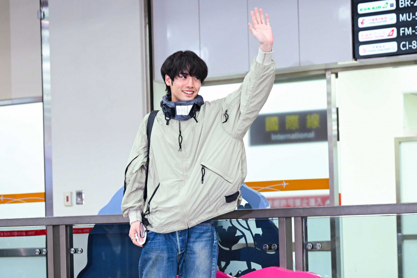 赤楚衛二為宣傳最新電影作品《 366日》，於今日下午抵達台北松山機場。（圖／天馬行空提供）