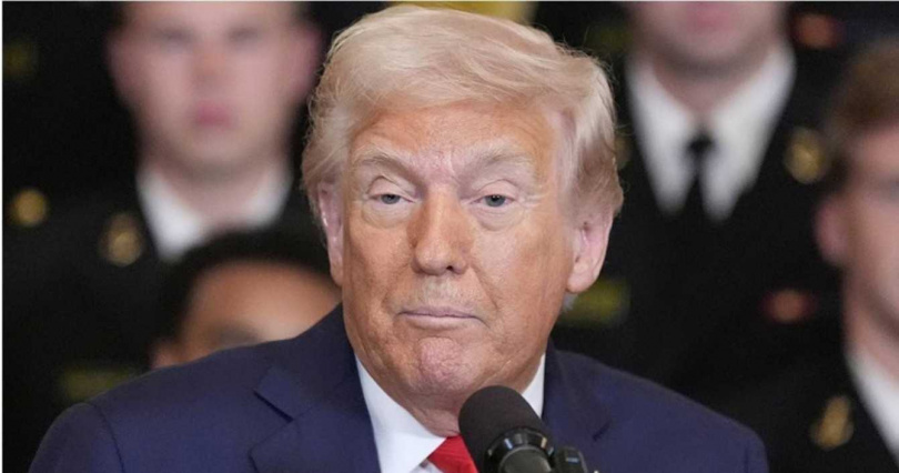 美國總統川普（Donald John Trump）對關稅立場飄忽不定引起全球震盪。（圖／達志／美聯社）