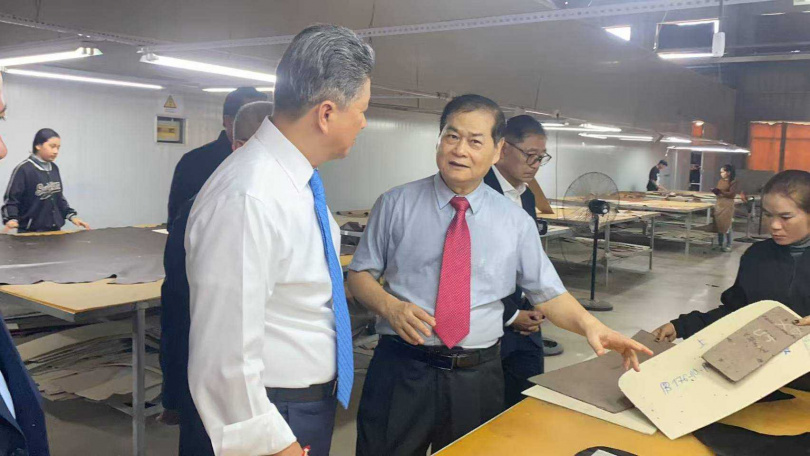 商億董事長謝智通表示，透過柬埔寨廠的設立，在此波關稅戰中穩定訂單。（圖／商億提供）