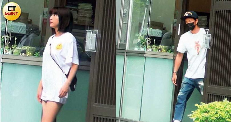 峮峮與黃鴻升交往一年半，幾乎都在家約會，本刊也多次直擊男方進女生家門。（圖／本刊攝影組）