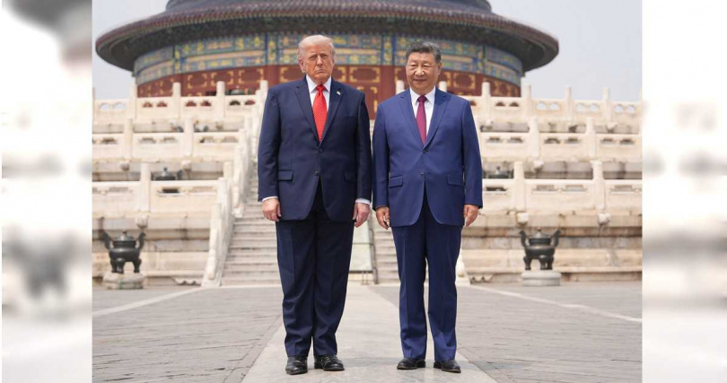 美國總統川普(Donald Trump)本週訪問中國大陸,與中共中央總書記習近平面對面會談。(圖/達志/美聯社)